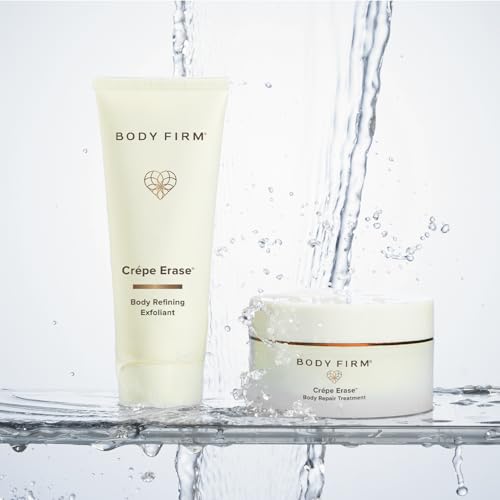 BODY FIRM Crepe Erase 2-Step Treatment, Exfoliant & Firming Cream, 10 FL Oz