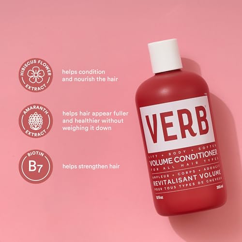VERB Volume Conditioner 12 fl oz | Detangle + Weightless Lift for Flat Hair