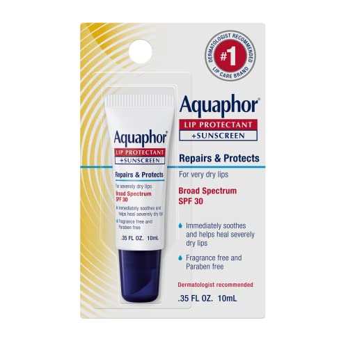 Aquaphor Lip Protectant and Sunscreen Ointment, SPF 30, 0.35 FL OZ