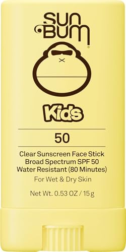 Sun Bum Kids SPF 50 Clear Face Stick Sunscreen - Travel Size, 0.53 oz
