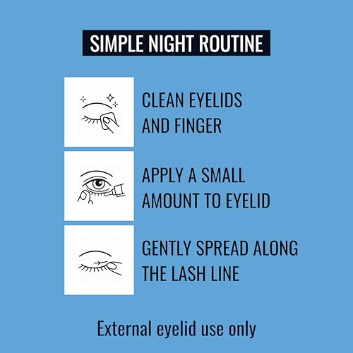 NOVEHA NIGHTTIME Eyelid Ointment Night Gel For Dry Eye Relief | Long Lasting Moisturizer Preservative Free | Moisturizing Cream for Night, External Use Only | 0.35 Oz / 10 gr