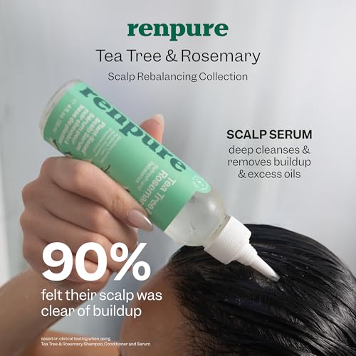 RENPURE Tea Tree & Rosemary Rebalancing In-Shower Scalp Serum 4oz