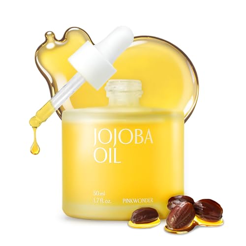 PINKWONDER 100% Pure USDA Organic Non-Greasy Jojoba Oil 1.69 fl oz