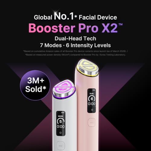 medicube Booster Pro X2™ - 7 in 1 Glow Beauty Device, 2X Glow Care, Pink
