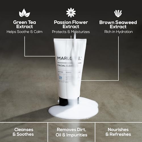 MARLOWE. Facial Cleanser, Daily Face Wash, Removes Dirt + Oil, 6 oz
