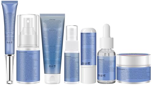 Skin Care for Teens,Gentle Hydrating Skin Care Set Kit with Clean Ingredients,Daily Facial Skincare Set for Teens Kids Women,Skincare Gift Set for Teenage Girls Women Travel Size Toiletries Essentials