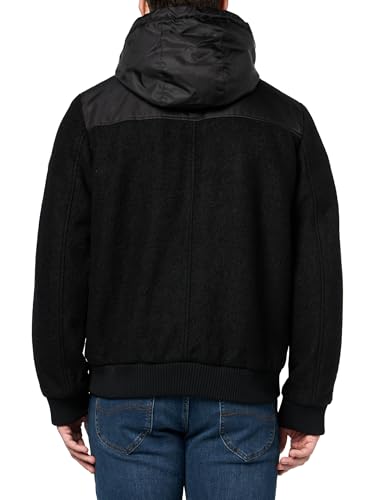 KARL LAGERFELD Paris Men's Outerwear Wool, Black, XX-Large