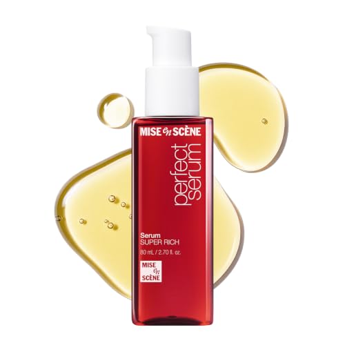 Mise En Scene Perfect Super Rich Serum with Argan Oils - Hair Essence for High Nutrition Intensive Care, Korean Hair Oil, 2.70 fl. Oz