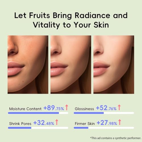 QUIYUM Fruit Skincare Set for Teen Girl, 5 Daily Routine Beauty Skin Care