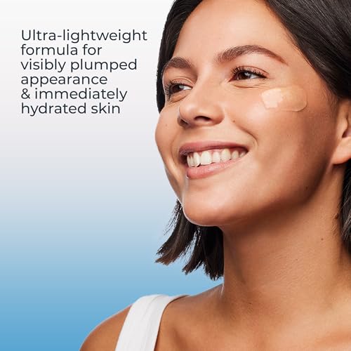 Eucerin Immersive Hydration Smoothing Face Serum, Ultra-Lightweight Hyaluronic Acid Serum Reduces the Look of Fine Lines and Wrinkles, 1 Fl Oz Bottle