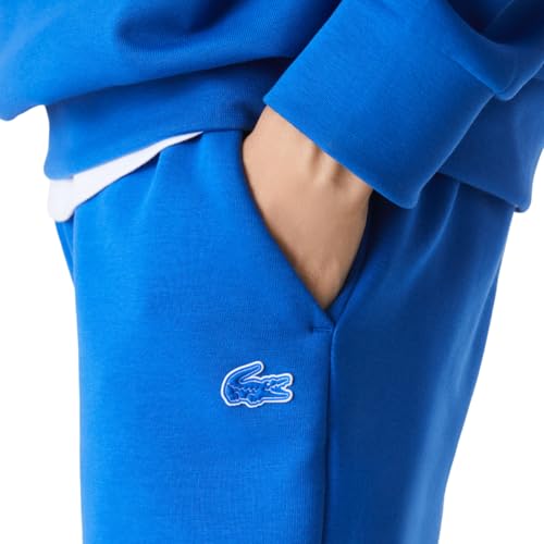 Lacoste Men's Slim Fit Oversized Branded Trackpants, Marina, Medium