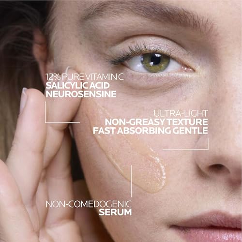 La Roche-Posay Vitamin C Serum for Face with Salicylic Acid, 1oz