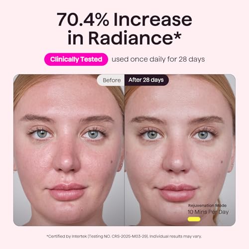 wavytalk Red Light Therapy Mask for Face, Glow Time LED Face Mask 850nm NIR
