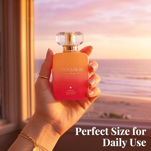 PUREAMOR Pheromone Perfume for Women, Vanilla Musk Extrait de Parfum - Long Lasting Warm Cozy Vanilla Scent, 30% High Concentration, Full Size Fragrance Spray, 1.0 oz / 30 ml