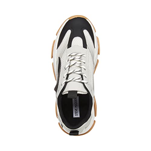 Steve Madden Men's Possess Sneaker, White Multi, 10