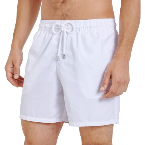 Vilebrequin Men Swim Trunks Solid, XL, White