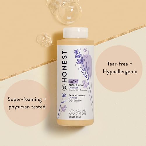 The Honest Company Bubble Bath, Hypoallergenic, Lavender Calm, 12 fl oz