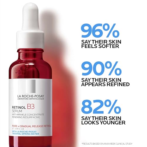 La Roche-Posay Retinol Face Serum with Niacinamide & Hyaluronic Acid, 1oz
