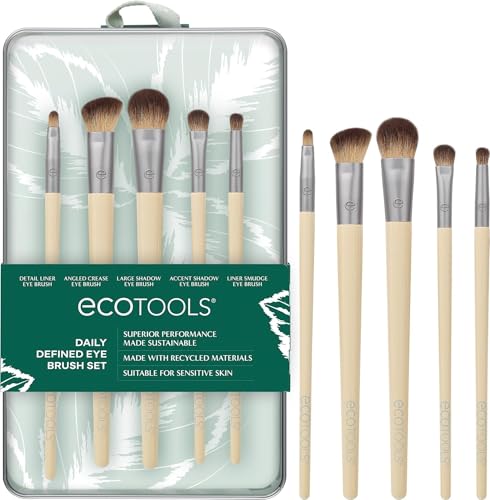 EcoTools Daily Defined Eye Brush Kit, Makeup Brushes, 5 Piece Set