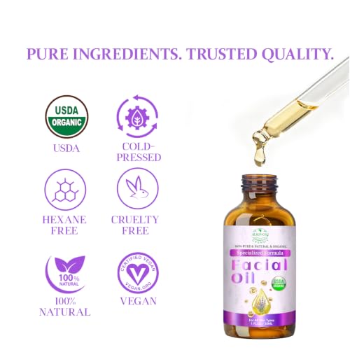 MMPANG Organic Face Oil with Rosehip Oil & Vitamin E Oil