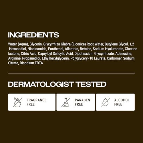 YUMU Licorice Relief Essence Toner for Sensitive Skin, Niacinamide, Panthenol, Fragrance-Free, Soothing & Hydrating (255ml / 8.62 fl. oz.)