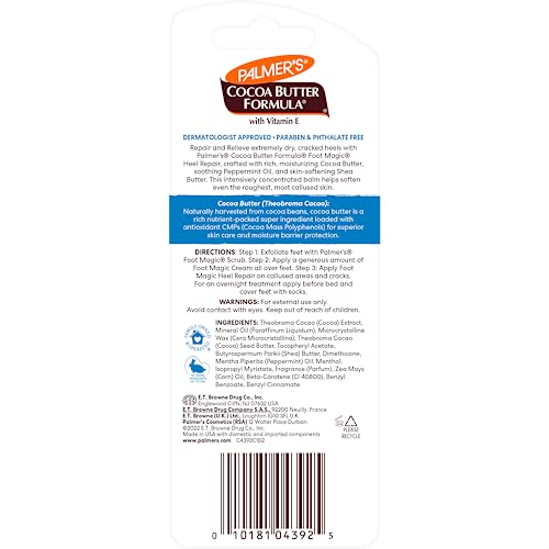 Palmer's Intensive Heel Repair Foot Balm Stick with Cocoa Butter (0.9 Oz)