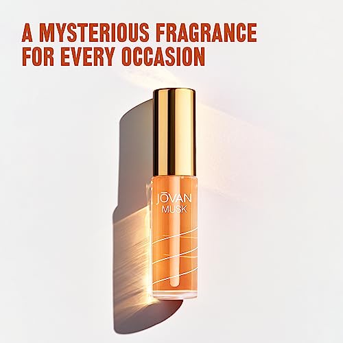 Jovan Musk for Women Perfume Oil 0.33 fl oz (Pack of 1), Sexy Perfume Oil for Women, Notes of Jasmine, Amber, and Neroli, Women's Fragrance, Long Lasting, Everyday Fragrance, Travel Size