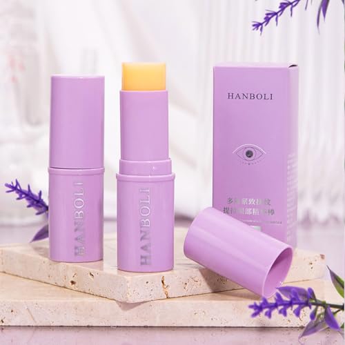Bekoeen 3Pcs Hydrating Under Eye Balm Stick, Multi Balm Stick, Eye Cream for Dark Circles and Puffiness, Moisturizing Korean Skin Care Reduce Wrinkle Vegan & Cruelty-Free