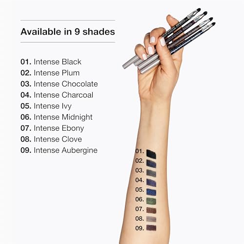 Clinique Quickliner For Eyes Intense Eyeliner Pencil | Water Resistant, Smudge Resistant + Safe For Sensitive Eyes, Intense Midnight