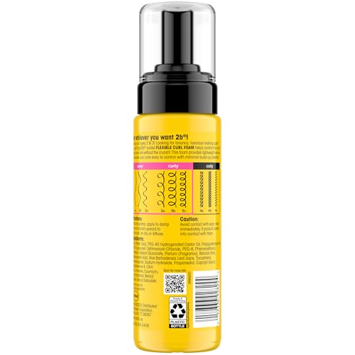 got2b Curled Flexible Curl Foam, Curl Mousse for Wavy & Curly Hair