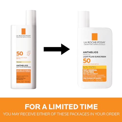 La Roche-Posay Ultra-Light, Tinted Mineral Sunscreen for Face SPF 50, Light