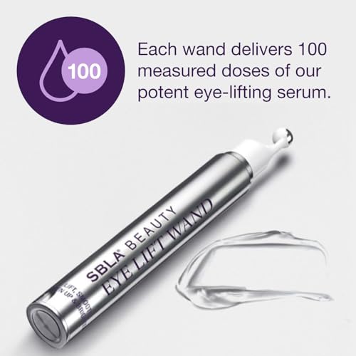 SBLA Eye Lift Wand – Anti-Aging Serum for Eyelids, & Eye Area - With SBLA66Peptide™, Caffeine, Hyaluronic Acid, Niacinamide & Vitamin C - Smooths, Lifts Hooded Lids, Brightens Eyes, Reduces Puffiness