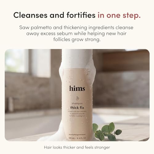 hims Thick Fix Shampoo, Saw Palmetto, Eucalyptus, 2 Pack, 6.4 fl oz