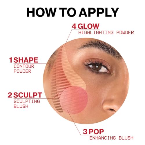 Smashbox Halo Sculpt + Glow Face Palette | Vitamin E, Long Lasting, Contour + Highlighter, 0.55 Ounce, Back To Cali