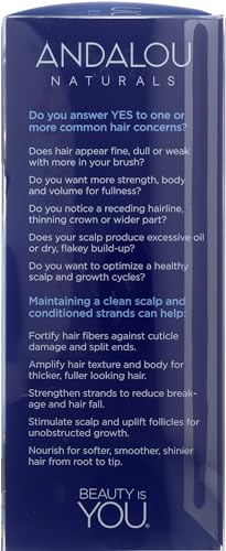 Andalou Naturals Age Defying Hair Thinning Treatment System, 3 Piece Kit
