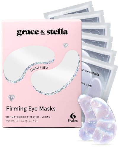 grace & stella Peptide Under Eye Patches with Niacinamide & Rice Extract