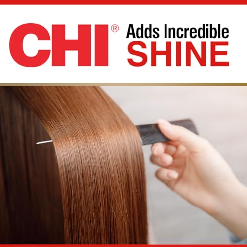 CHI Shine Infusion Hair Spray, Weightless Shine & Frizz Control, Reduces Flyaways & Helps Repair Split Ends, Sulfate‑Free, Paraben‑Free Hair Finish Spray for All Hair Types, 5.3 Oz