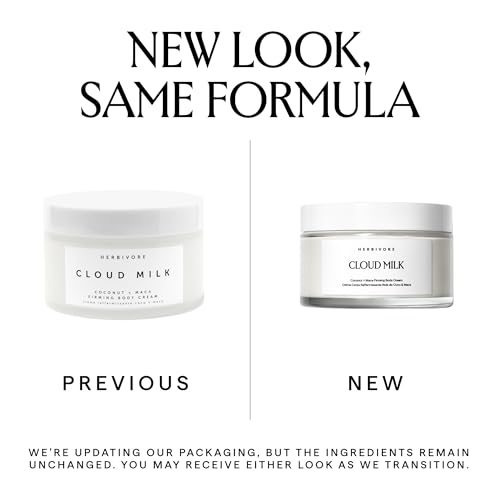 HERBIVORE Cloud Milk Coconut Firming Body Cream | Fast-Absorbing, 0.6 oz