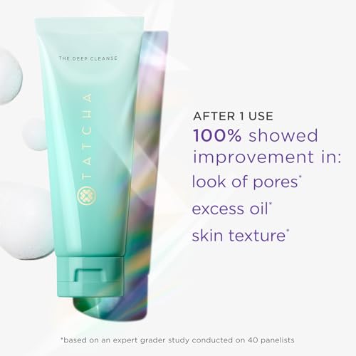 TATCHA The Deep Cleanse, Gentle Exfoliating Face Wash with Wild Rose