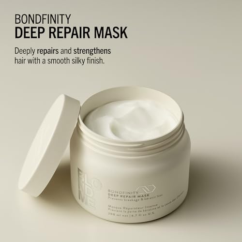 BlondMe Bondfinity Deep Repair Mask for Blonde Hair | Intensive Hair Treatment | Strengthens, Repairs, & Prevents Breakage | For Blonde, Lightened, & Grey Hair