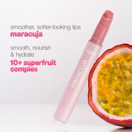 tarte maracuja juicy lip balm gloss – Viral Nourishing Lip Butter Color with High-Shine Hydration, Skincare Infused with Vitamin E, Vegan & Cruelty-Free, full size, Rose