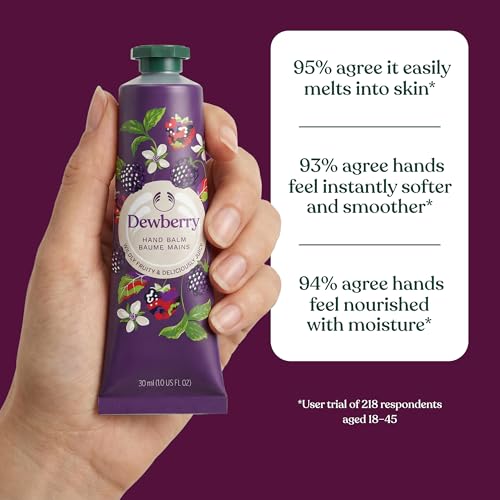 The Body Shop Dewberry Hand Balm | 96H Nourishing Moisture, 1.0 Oz