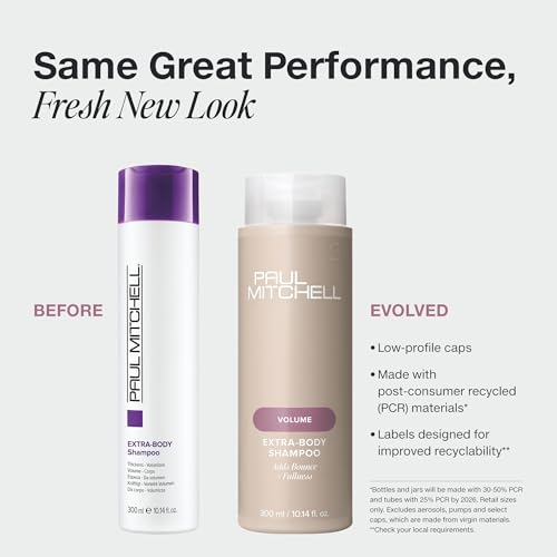 Paul Mitchell Extra-Body Shampoo, Adds Bounce + Fullness, For Fine Hair, 10.14 fl oz