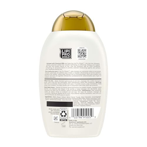 OGX Nourishing + Coconut Milk Moisturizing Shampoo, 13 fl oz