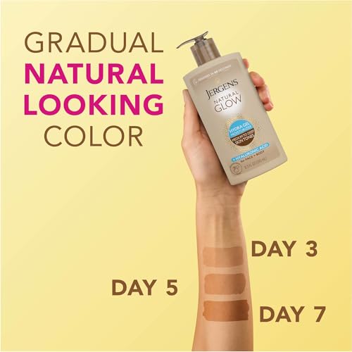 Jergens Natural Glow Hydra Gel Self Tanner, Medium to Deep, 8.3 fl oz