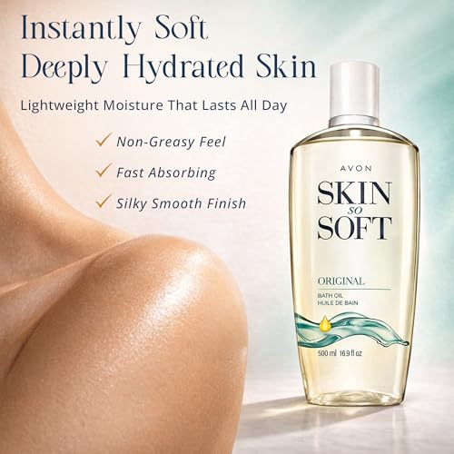 Avon Skin So Soft Original Bath Oil - 16.9 oz - Moisturizing Body Oil