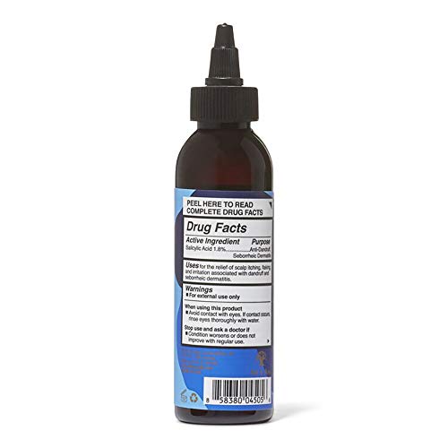 As Am Dry and Itchy Scalp Care Oil Treatment - 4 ounce - Enriched with Salicylic Acid, Olive Oil, and Tea Tree Oil - Fights Dandruff, Seborrheic Dermatitis, and Psoriasis, Blue
