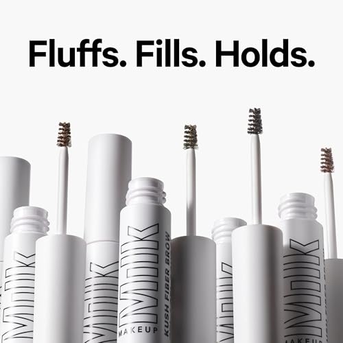 Milk Makeup KUSH Fiber Brow Gel – Tinted Gel Fluffs, Fills + Holds Eyebrows for a Fuller, Natural Look – Conditioning, Vegan Formula – Herb (Medium Brown), 0.15 oz
