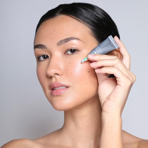 COSMEDIX Under Eye Serum for Dark Circles & Puffiness, Opti Crystal - Lifting & Firming Liquid Serum for Fine Lines & Wrinkles - Brightening, Moisturizing, & Hydrating Anti Aging Eye Puffy Bags Serum