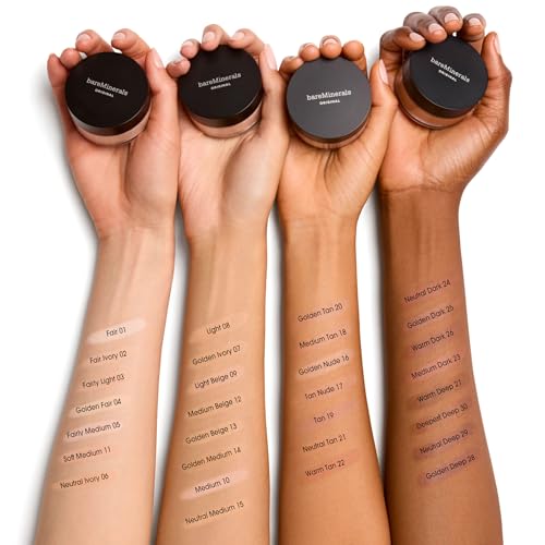 bareMinerals ORIGINAL Loose Powder Foundation, Medium Beige 12, 0.28 oz